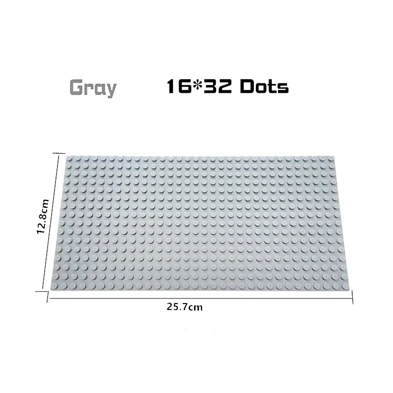 Classic Base Plates 32x32x16x16 Dots MOC DIY Plastic Bricks Baseplates City Dimensions Building Blocks Figures Construction Toys