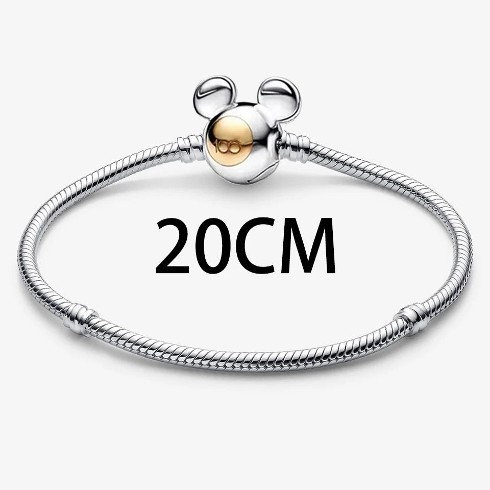 New 925 Silver Gold Bear Love Dog Bead Eternal Lucky Leaf Pumpkin Car Pendant Fashionable DIY Charm Exquisite Jewelry Gift