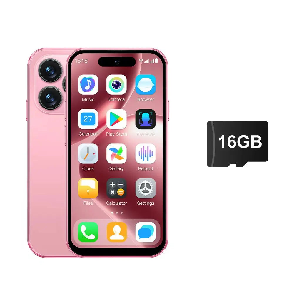 SERVO Mini Android Smartphone Dual SIM RAM 2GB ROM 16GB 3G WCDMA Play Store WiFi Hotspot Face Unlock 4.0" Small Size Smart Phone