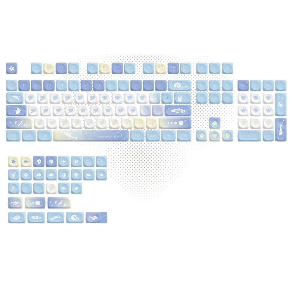 Various Adorable Theme Keycaps for Mechanical Keyboard Pink Green Blue Purple Keycaps MOA for Custom Gaming Keyboard