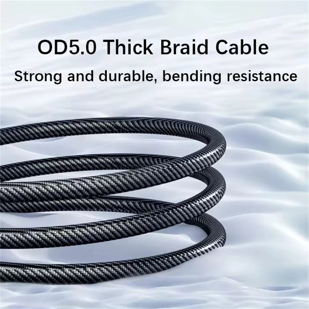 NNBILI 120W USB C and USB A charging cables with LED display screen, USB C=C-C，USB A=A-C,Xiaomi iPhone、 Samsung not compatible