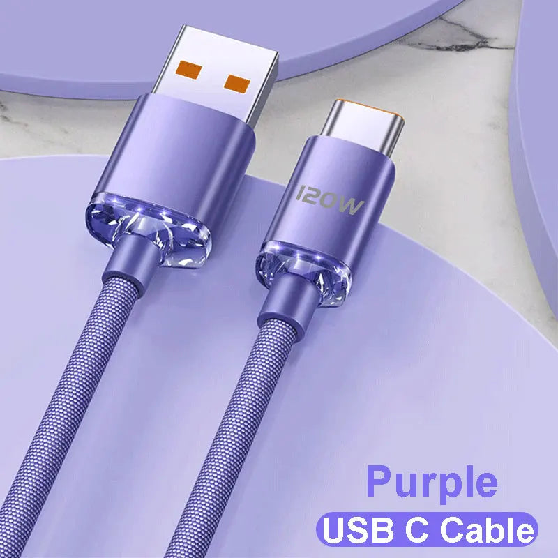 NNBILI NEW 120W USBA To Type C To USBC Cable For iPhone 15 16 17 series PD Fast Charging USB C Data Cord For Xiaomi OPPO Samsung