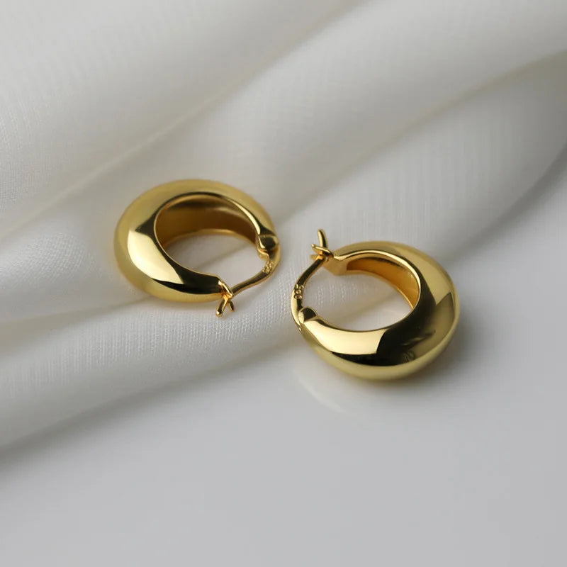 New 925 Sterling Silver Stud Earrings Golden Pretzel Clear CZ Geometric Punk For Women Girl Gift Jewelry Dropshipping Wholesale