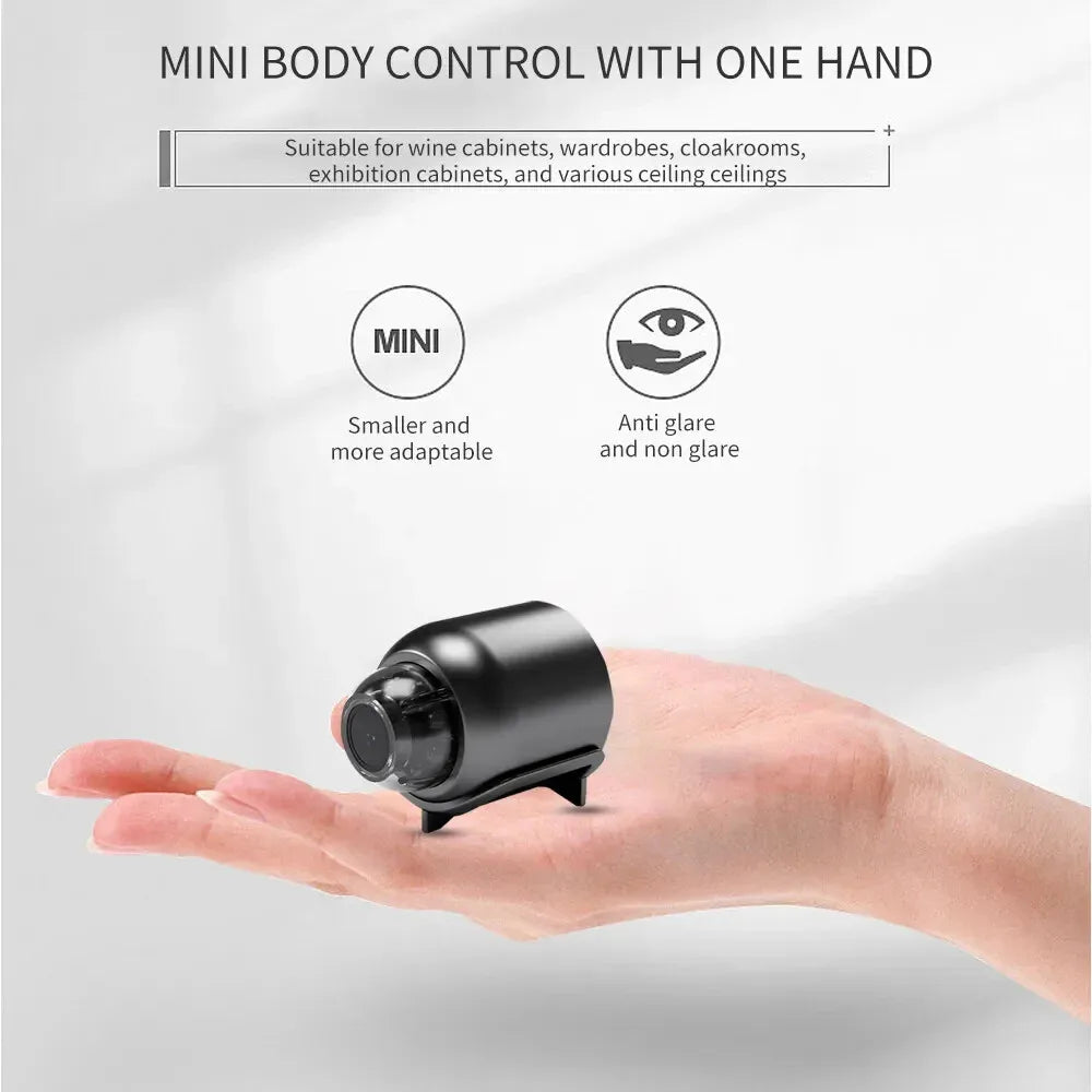 X5 Mini Camera HD1080P Compact Wireless WIFI Camera with Recording Function Suitable for Outdoor Camping at Home