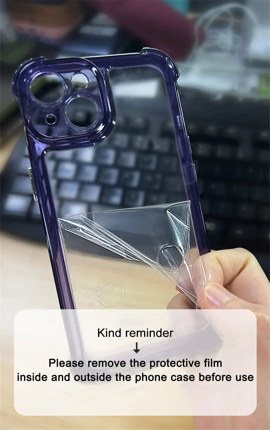 Luxury Shockproof Clear Phone Case For iPhone 15 14 13 12 11 Pro Max 14 15 Plus Silicone Bumper Transparent Hard Back Cover