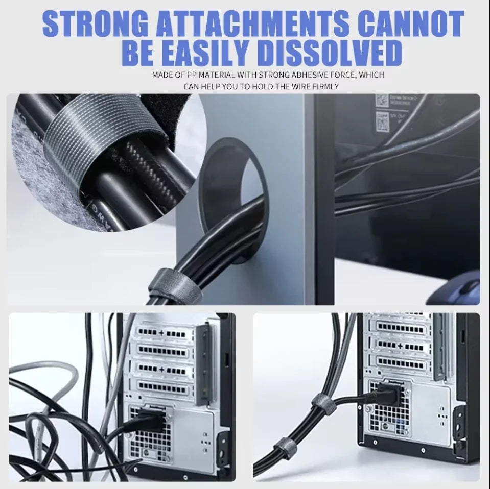 1/2/3/5M USB Cable Management Cable Organizer Earphone Mouse Cord Ties Protector Phone Cable Accessory For iPhone Samsung Xiaomi