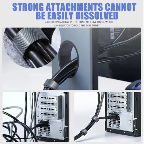 1/2/3/5M USB Cable Management Cable Organizer Earphone Mouse Cord Ties Protector Phone Cable Accessory For iPhone Samsung Xiaomi