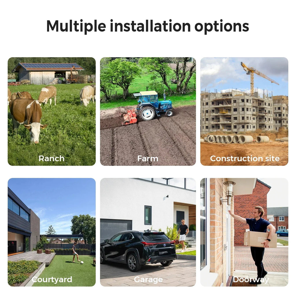 HD 6K 12MP Triple Lens Camera 6MP 3 Lens Outdoor Camera System AI Human Detection WiFi CCTV Waterproof Video Security iCsee App