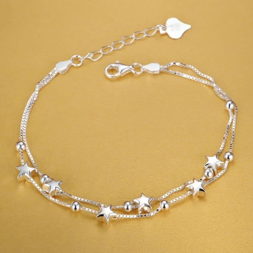 Beautiful Stars Bracelets for Women Korean Fashion Designer Party Wedding Jewelry Holiday Gifts