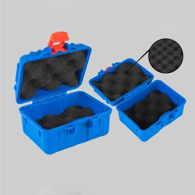 125x112x70mm PP Toolbox Small Storage Case Small Parts Toolbox Portable Watch Protective Moisture-proof Box Tool With Cotton