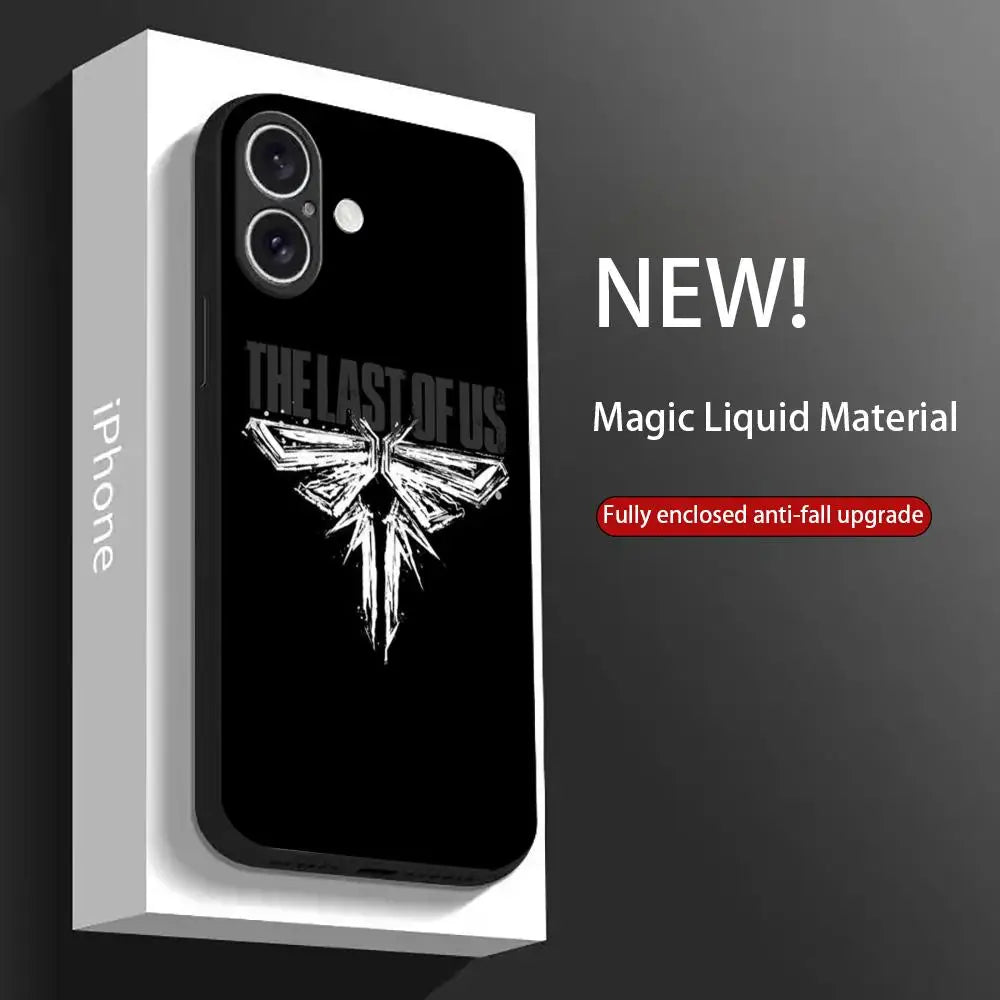 thelastofusES Phone Case For iPhone 16 15 14 13 12 11 X XR XS XSMAX 8 Plus Mini Pro Max Soft Black Phone Cover