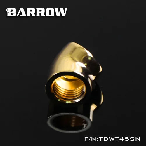Barrow Black / Silvery / White G1 / 4 '' thread 45 degree Fitting Adapter water cooling Adapter water cooling fitting TDWT45SN