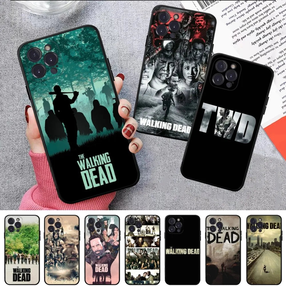 The Walking Dead Phone Case For iPhone 15 14 11 12 13 Mini Pro XS Max Cover 6 7 8 Plus X XR SE 2020 Funda Shell