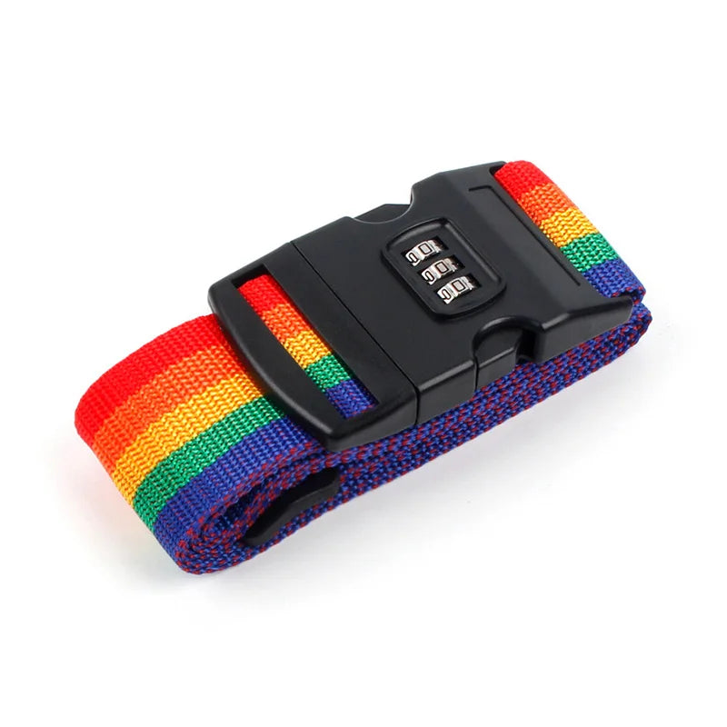 Luggage Strap Anti-theft Luggage Buckle Password Adjustable Bundling Packing Baggage Belt Suitcase Trunk Belts Bag Accessories