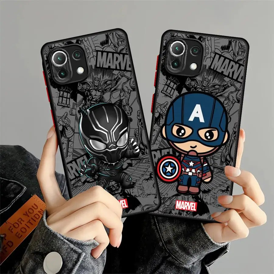 Case for Xiaomi Mi 11T 14 13 Pro 13 11 Lite 12T 12x 10T Back Phone Cover Cartoon Marvel Groot Spiderman