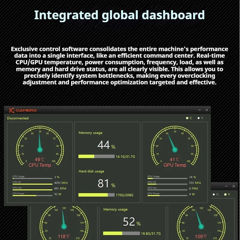 X-GAMERX PowerTrain M360 water cooler 360mm Global ARGB light effect 360° magnetic cover digital display screen aio cpu cooler