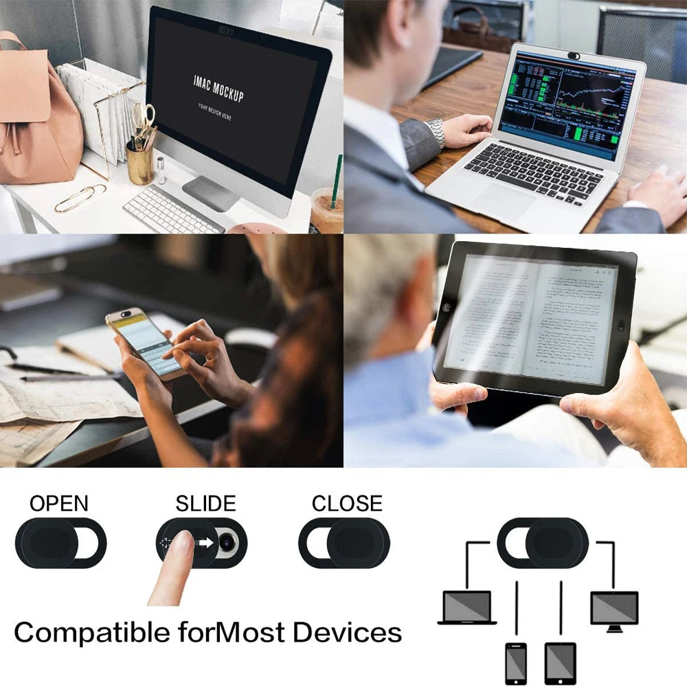 5/10 Pcs Webcam Cover Tablet Laptop Camera Covers Slider Mobile Phone Antispy DYM For PC Macbook Tablet Lenses Privacy Sticker