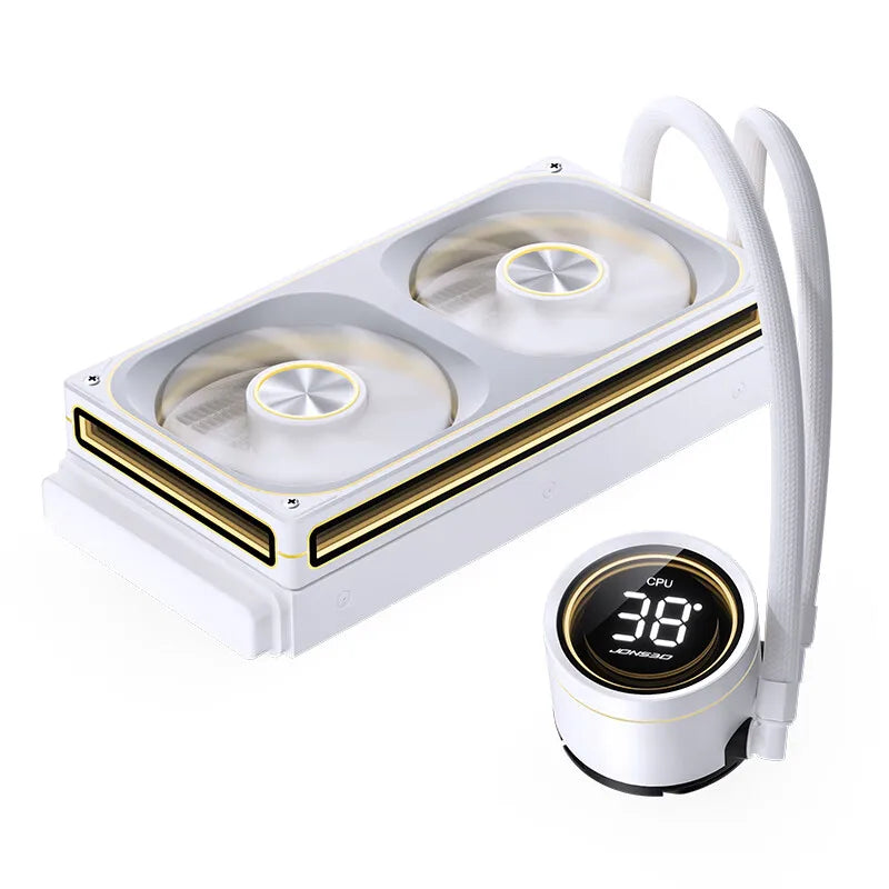 JONSBO TH-240 CPU Water Cooler Cold head digital display Integrated Water-cooled Radiator LGA1700 1851 1200 115X AM4 AM5