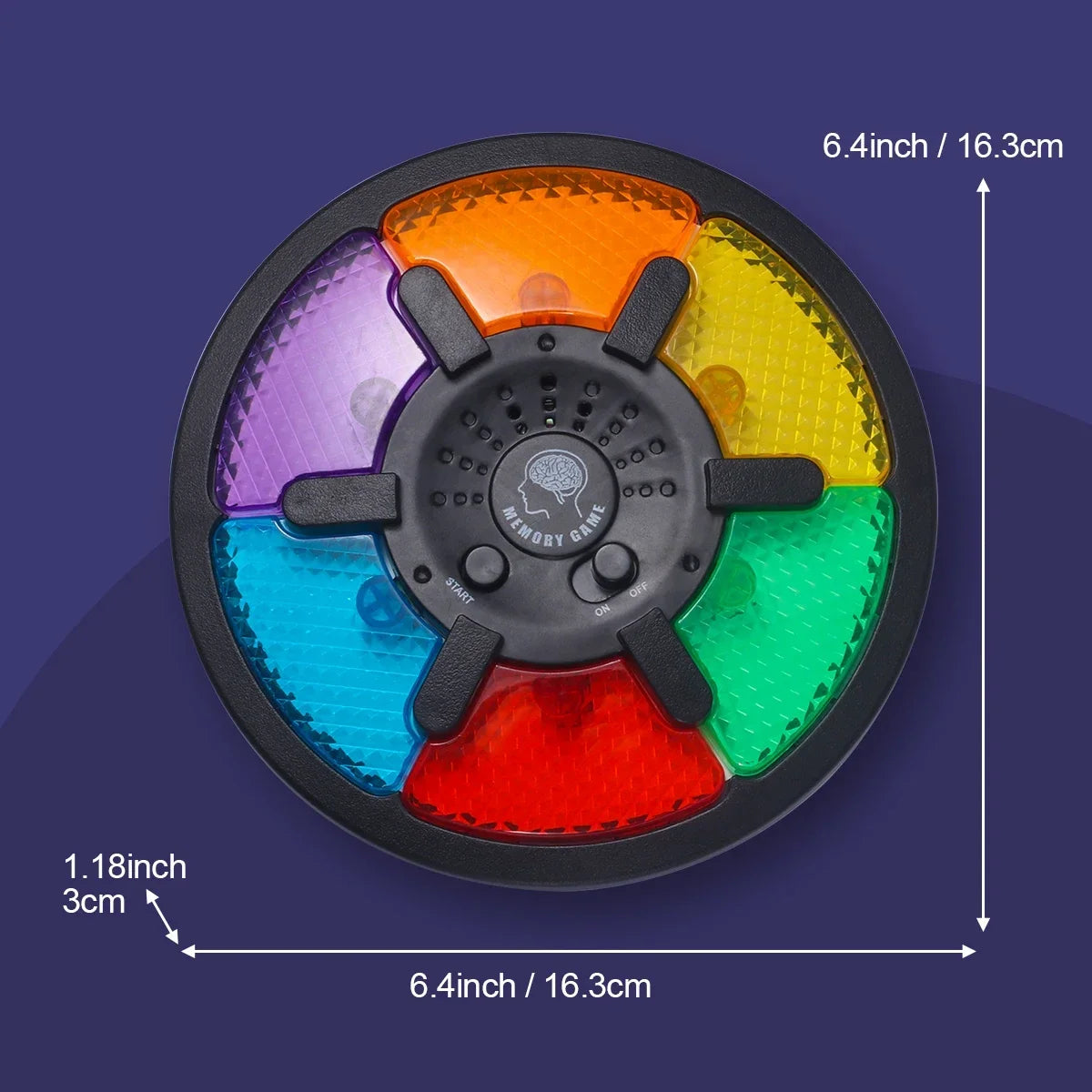 Memory Game Machine Handheld Electronic Memory Game with Light and Sound Puzzles Creative Interactive Game Toys Memory Training
