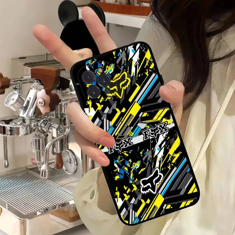 Motorcycle F-Foxes Soft Back Phone Cover Case For IPhone 17 16 Pro Max 15 12 11 16e 13 Mini 14 15 Plus