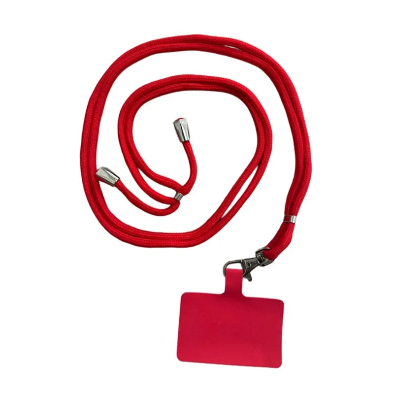 Soft Phone Lanyard Strap Patch For All Phone Cases Solid Color Household External Hanging Neck Freeing Hands And Preventing Loss