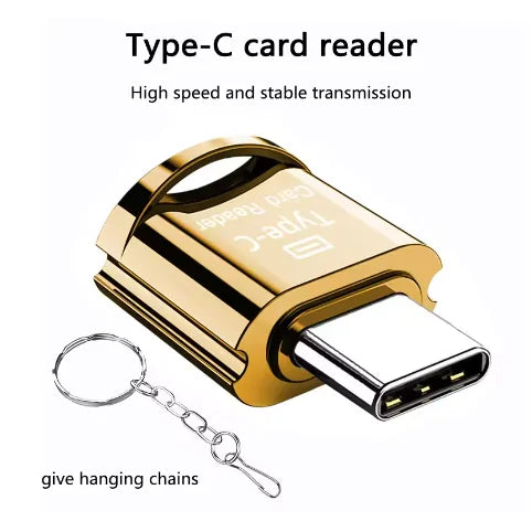 Type C To Micro-SD TF Adapter OTG Card Reader Mini Card Reader Smart Memory Card Reader For Phone Laptop