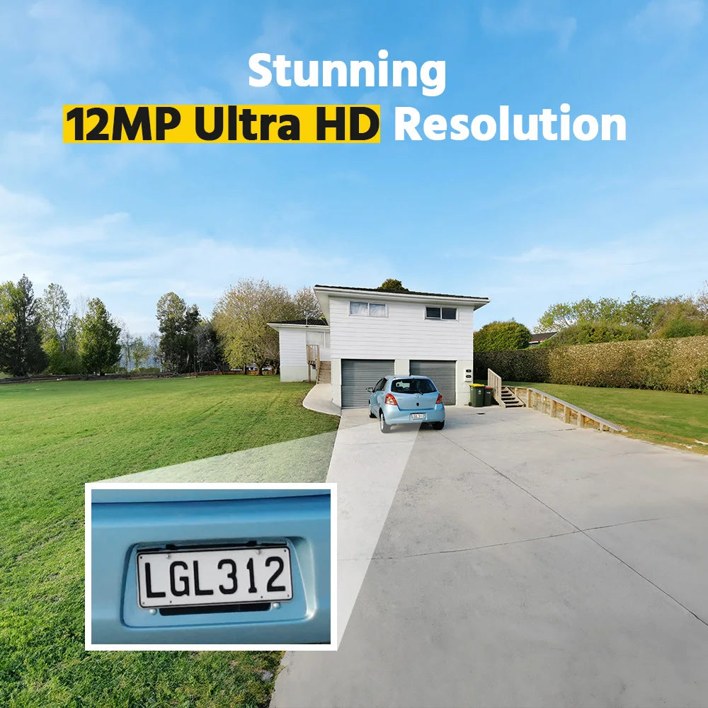 ANNKE 12MP POE NVR Network Video Recorder 4/8/16CH  NVR For POE Camera P2P Cloud Function Supports up to 16 x 4K IP Cameras