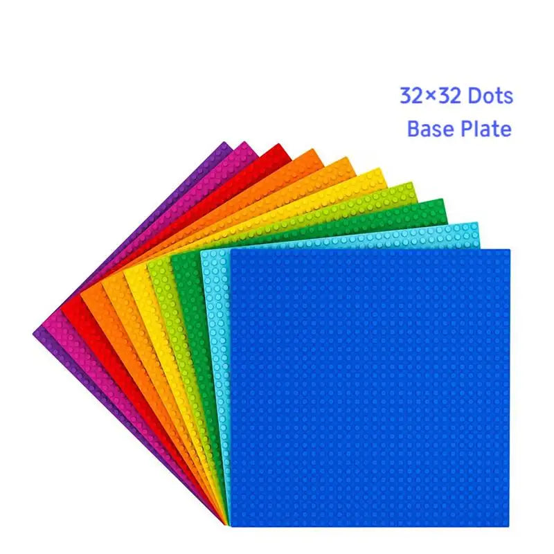 32x32 Styles Base Plate MOC Classic Building Blocks DIY Small Size Bricks Baseplate Parts for City Figures Children Toys