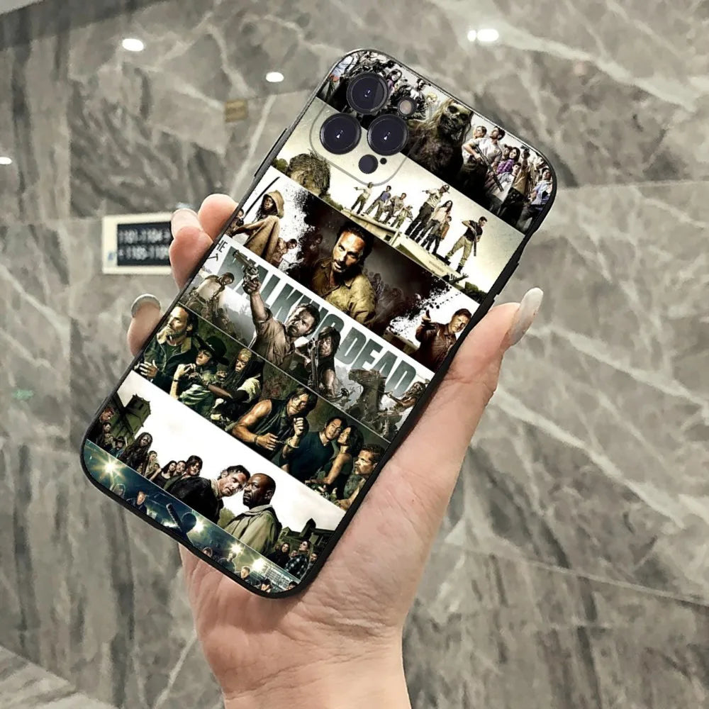 The Walking Dead Phone Case For iPhone 15 14 11 12 13 Mini Pro XS Max Cover 6 7 8 Plus X XR SE 2020 Funda Shell