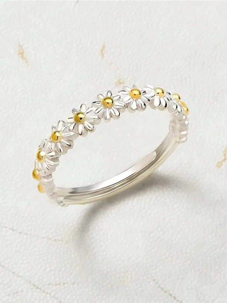 925 Sterling Silver JamesAvery Vintage Daisy Rings for Women Anniversary Engagement Wedding High Quality Fine Jewelry Gift