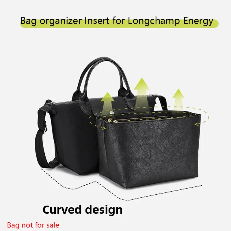 Bag Organizer Insert For Longchamp Energy Small Medium Mini Bag Dupont Paper Bag Support Bag Insert Inner Bag Bag Accessories
