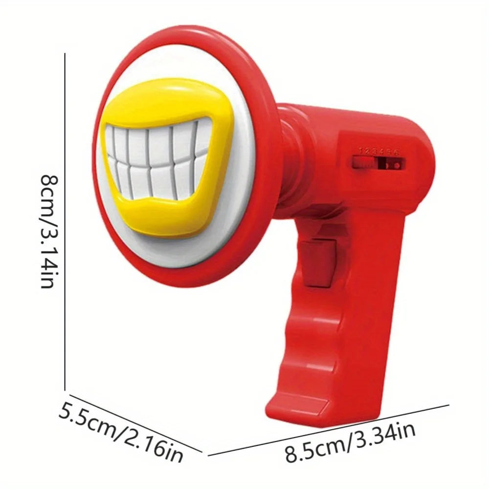 Mini Kids Voice Changer Toy Cosplay Voice Speaker with 6 Sound Effects Handheld Megaphone Trick Joke Toy for Kids Children