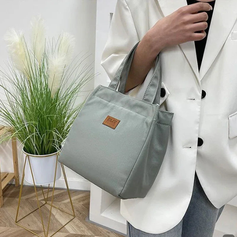 Large-capacity Simple Bento Bag for Going Out and Taking Lunch to Work Aluminum Foil Insulated Lunch Box Bag Handbag 2025