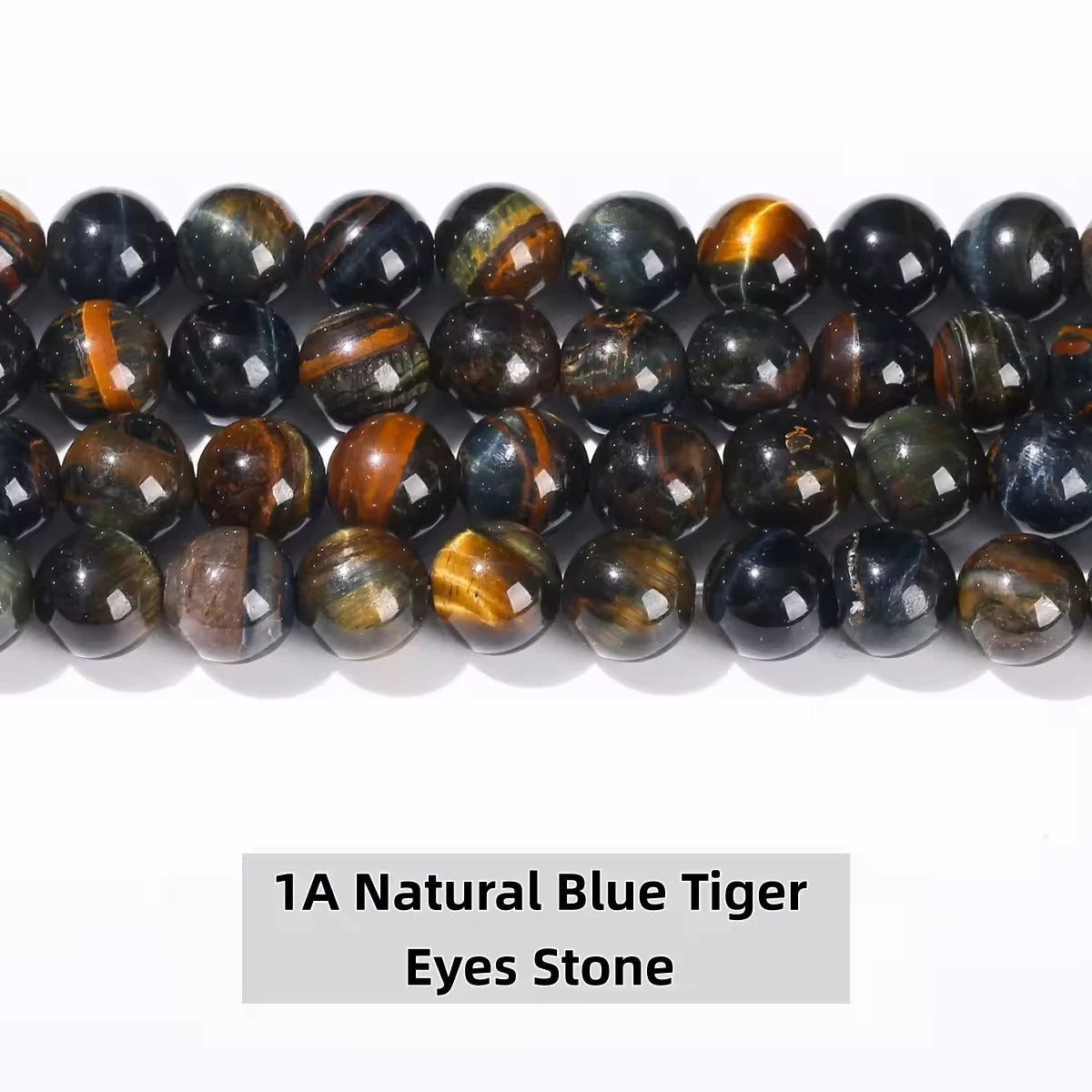 Natural Stone Yellow Red Blue Tiger's Eye Bead Round Loose Spacer Bead 4-12mm For Jewelry Making Diy Necklace Bracelet Accessoy
