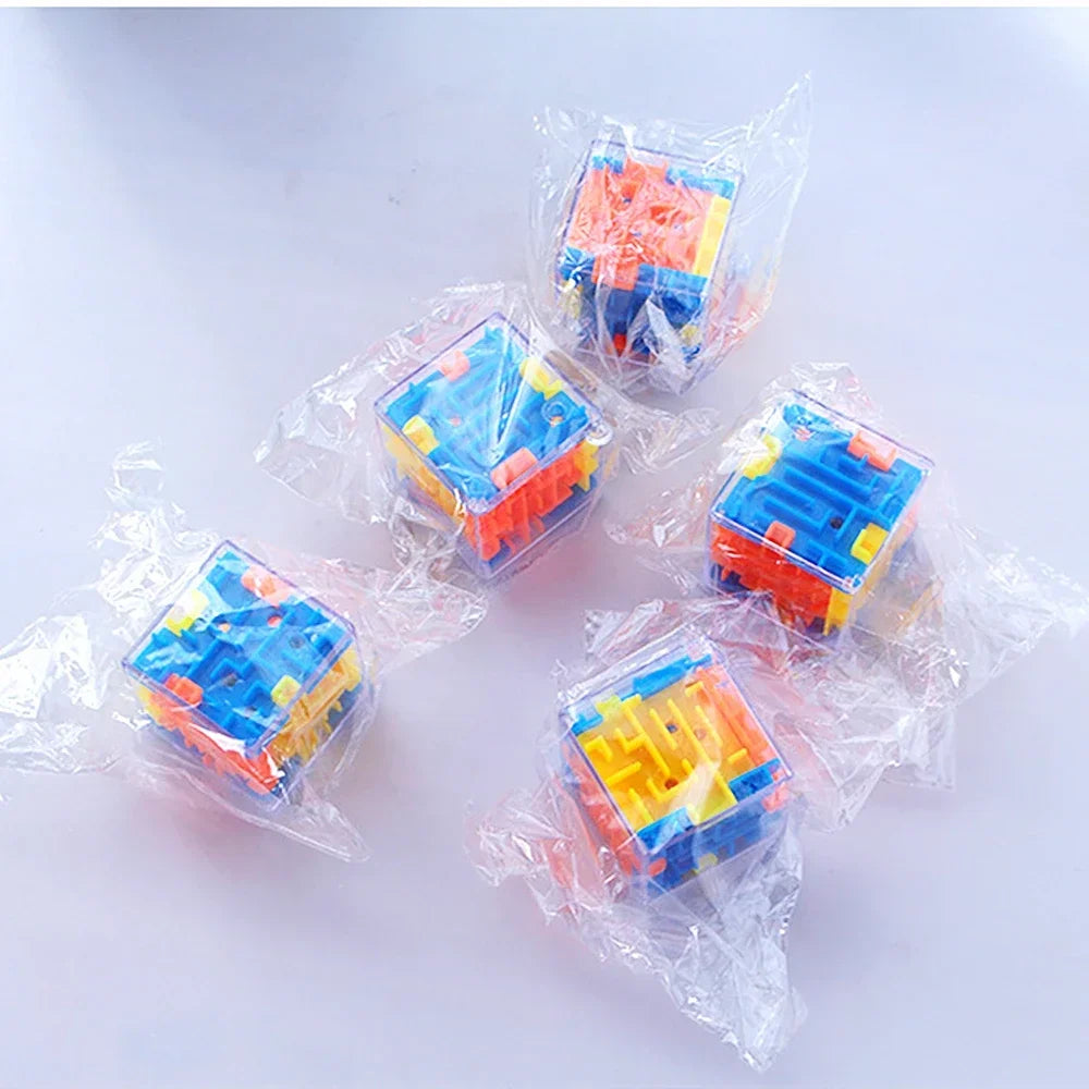 Fun 3D Cube Rolling Beads Maze Educational Toys Boys Girls Birthday Wedding Guest Gift Giveaway  Kids Gift Stress Reliever Toys