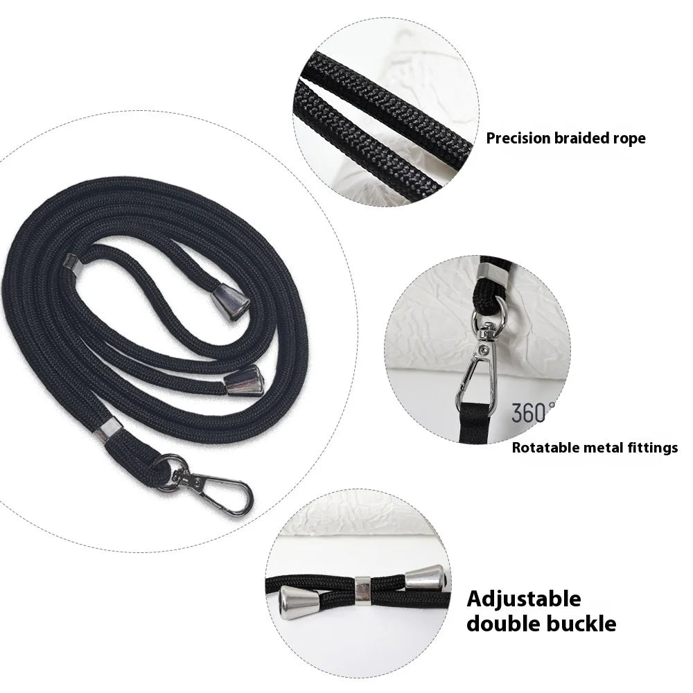 Soft Phone Lanyard Strap Patch For All Phone Cases Solid Color Household External Hanging Neck Freeing Hands And Preventing Loss