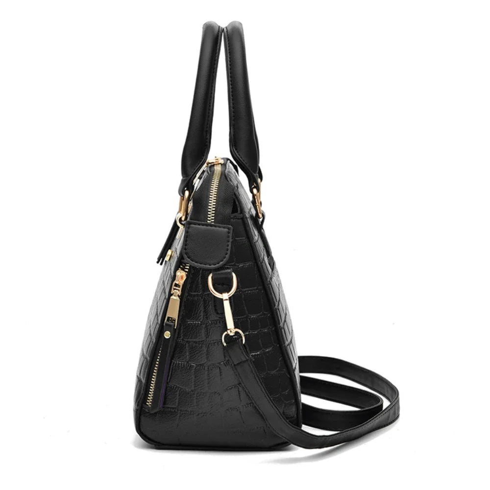 Designer Tote Bags For Women Soft PU Leather Crocodile Pattern Shoulder Crossbody Bag Fashion Women's Messenger Bag Handbags