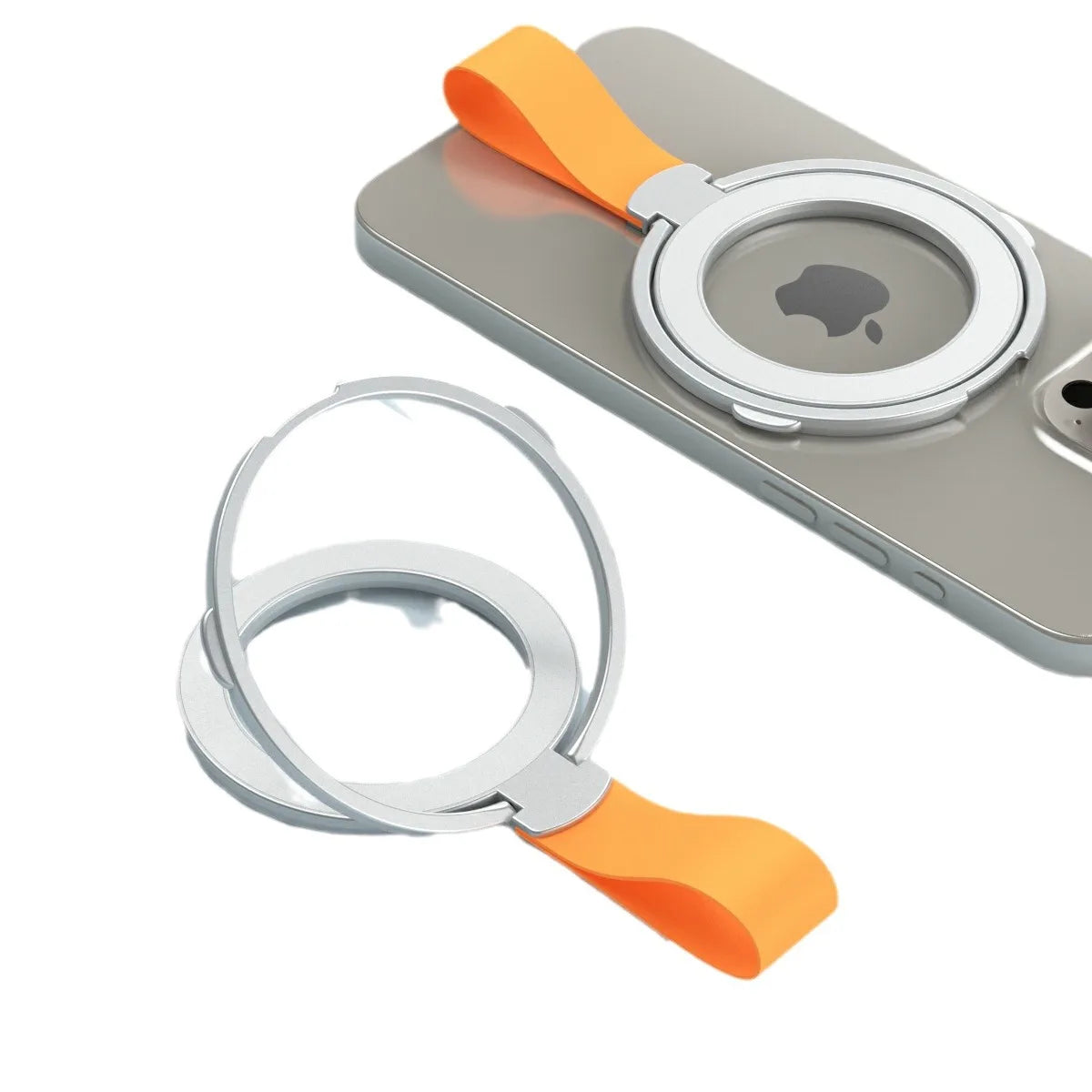 Cell Phone Ring Holder Stand Finger Grip Degree Rotation Kickstand Aluminium Alloy For Magsafe IPhone 16 15 14 13 12 Pro Max