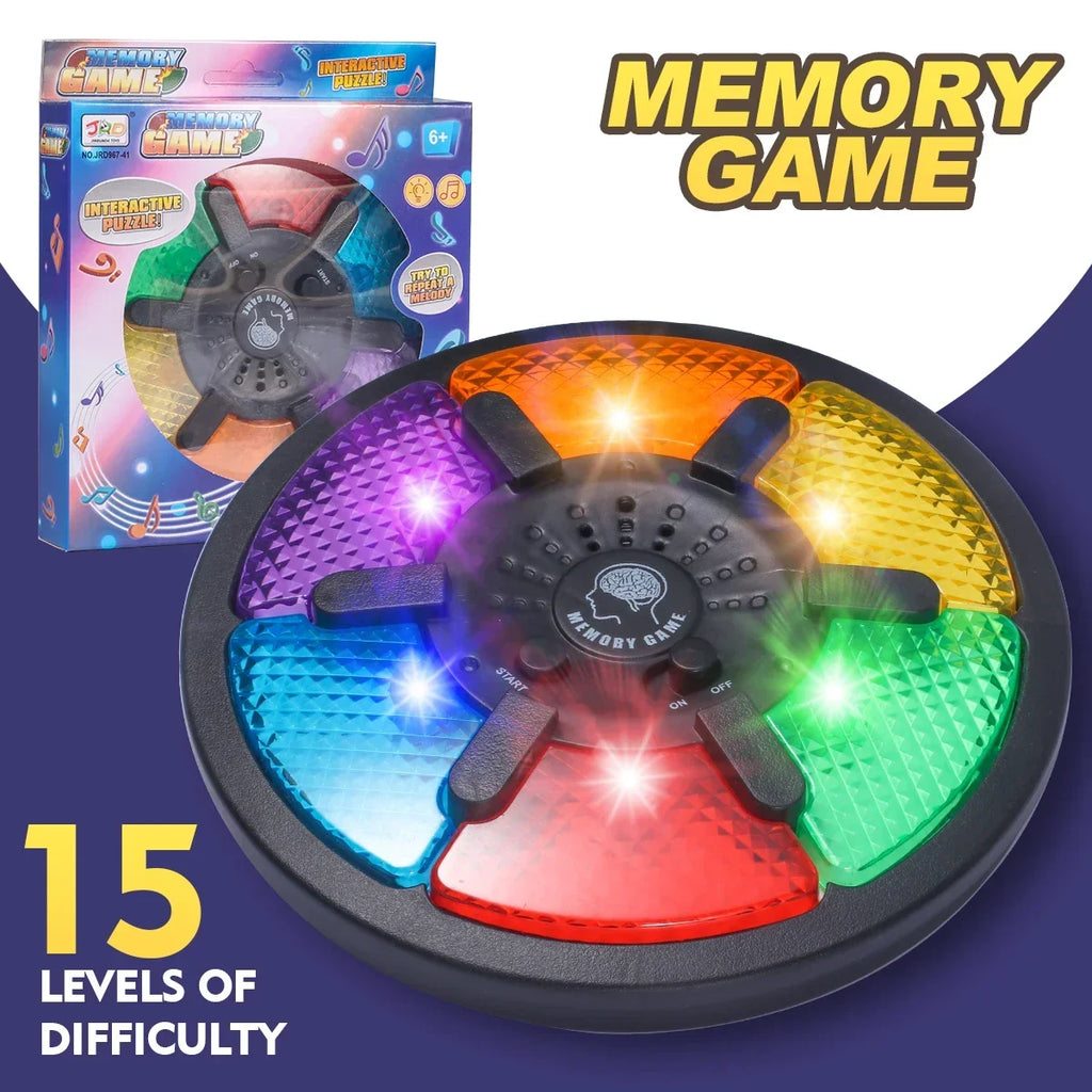Memory Game Machine Handheld Electronic Memory Game with Light and Sound Puzzles Creative Interactive Game Toys Memory Training