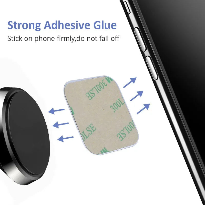 1/2/5pcs Non-magnetic metal plate - used for car phone holders Magnetic mobile phone stand universal adhesive sheet