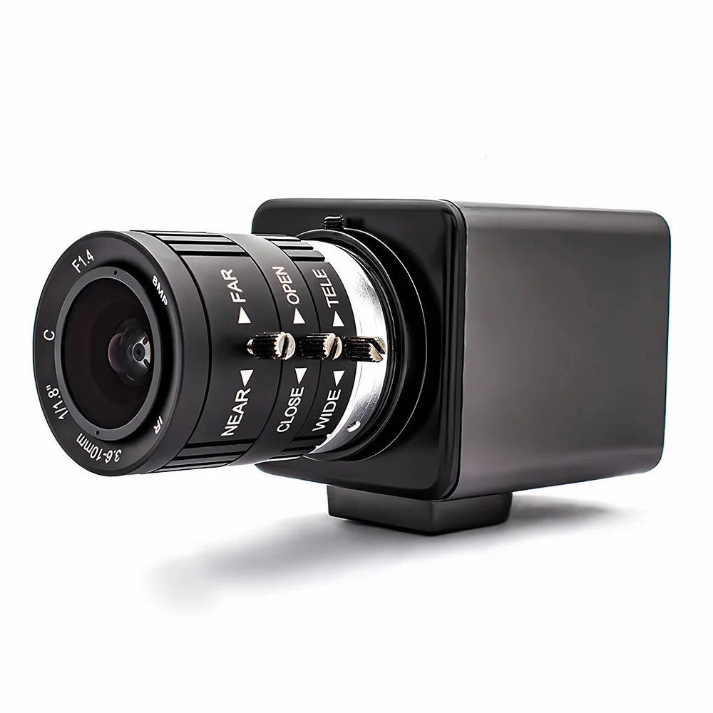 4K USB3.0 Camera 1/1.8" Inch IMX678 Sensor 3840x2160 60FPS 10X Zoom Varifocal High Quality Lens Plug Play UVC Support Video Live