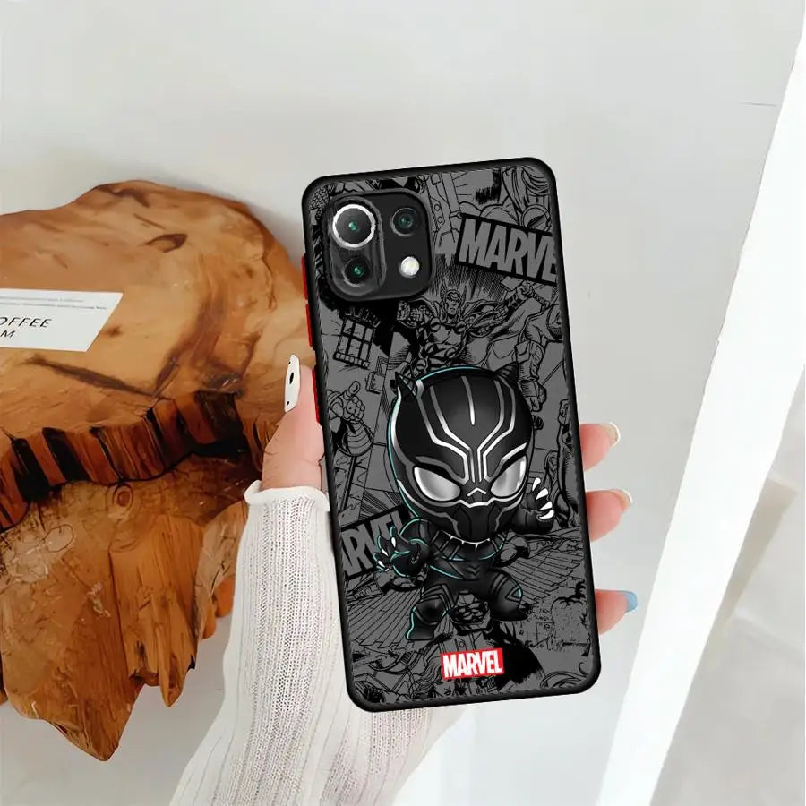 Case for Xiaomi Mi 11T 14 13 Pro 13 11 Lite 12T 12x 10T Back Phone Cover Cartoon Marvel Groot Spiderman