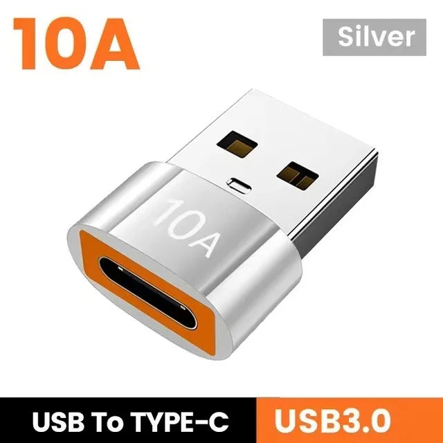 10A OTG USB 3.0 To Type C Adapter USB Female To Type c Male Fast Charging adapter OTG USB C For Xiaomi Samsung Laptop PC