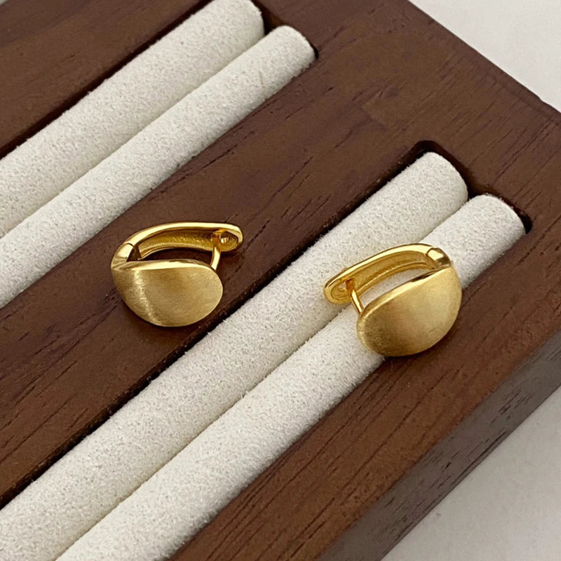 New 925 Sterling Silver Stud Earrings Golden Pretzel Clear CZ Geometric Punk For Women Girl Gift Jewelry Dropshipping Wholesale