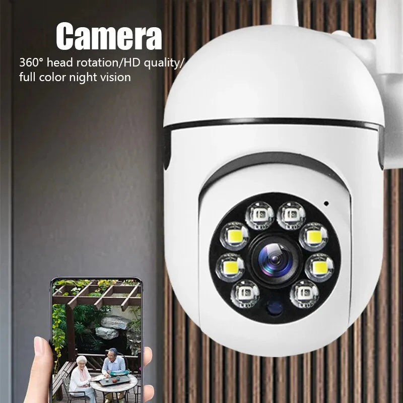 8MP Wireless Security Survillance PTZ Camera Wifi IP Outdoor 4X Zoom Cameras AI Human Tracking Two-way Audio HD Night Color Cam