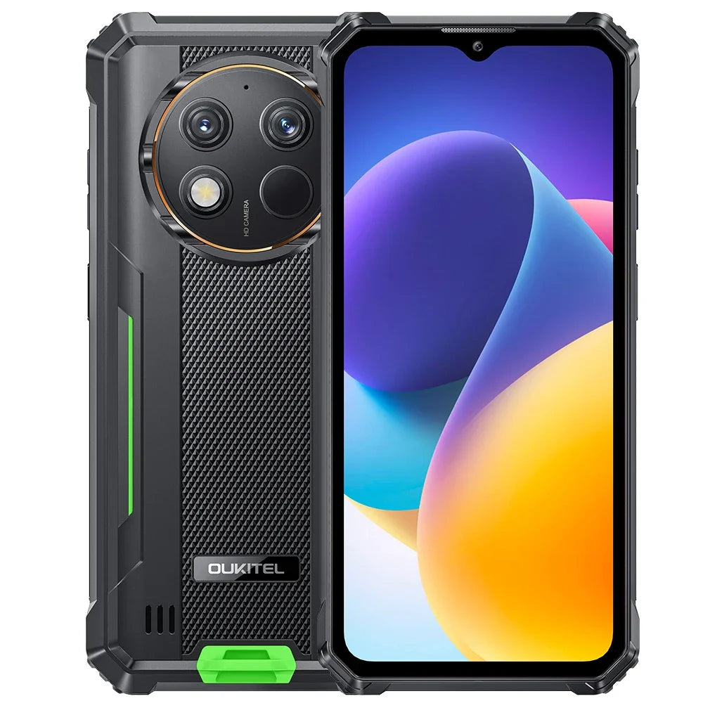 【Brand+】OUKITEL G1 Rugged Phone -24(6+18)GB+256GB, 6.52" Display, IP68 Waterproof, NFC Smartphone, Android 14,48MP Camera