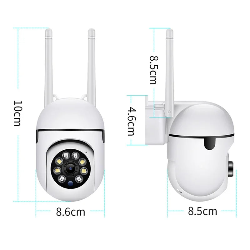 3MP Wifi IP Wireless Security Surveillance PTZ Camera 8X Zoom Cameras Tracking Two-way Audio HD Night Color Cam