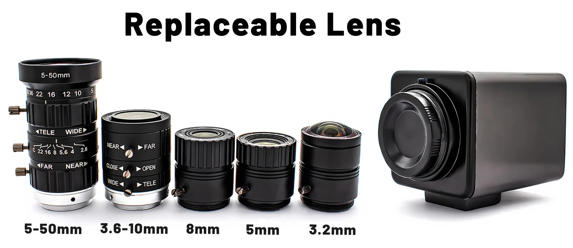 4K USB3.0 Camera 1/1.8" Inch IMX678 Sensor 3840x2160 60FPS 10X Zoom Varifocal High Quality Lens Plug Play UVC Support Video Live