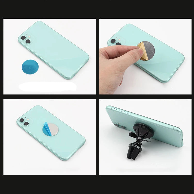 Universal Mobile Phone Metal Plates for Magsafe Cell Phone Holder Iron Sheet in Car Disk Mount Phone Sticker for Magnetic Stand