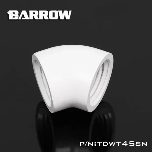 Barrow Black / Silvery / White G1 / 4 '' thread 45 degree Fitting Adapter water cooling Adapter water cooling fitting TDWT45SN